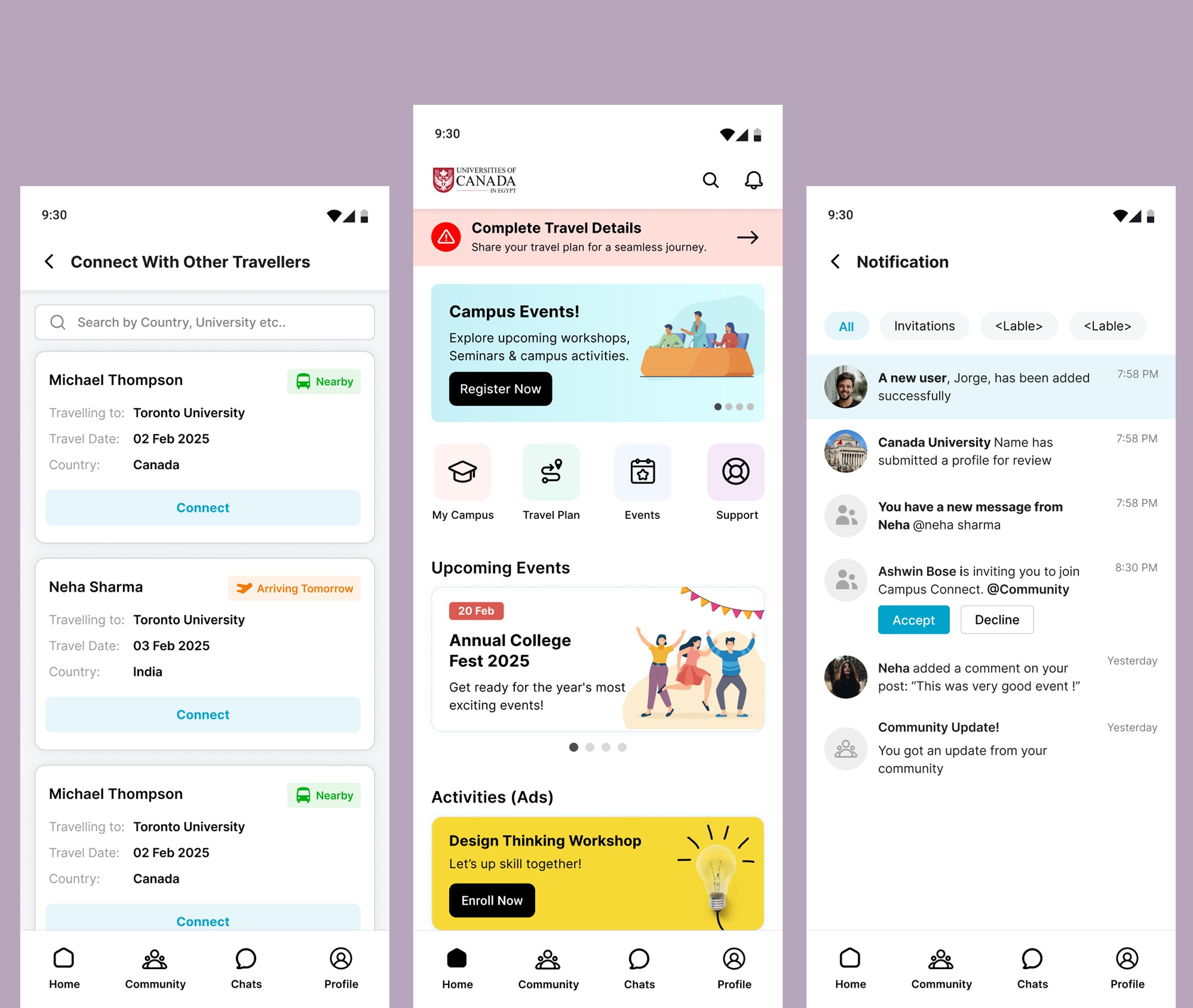 Intoto - Connect & Notifications