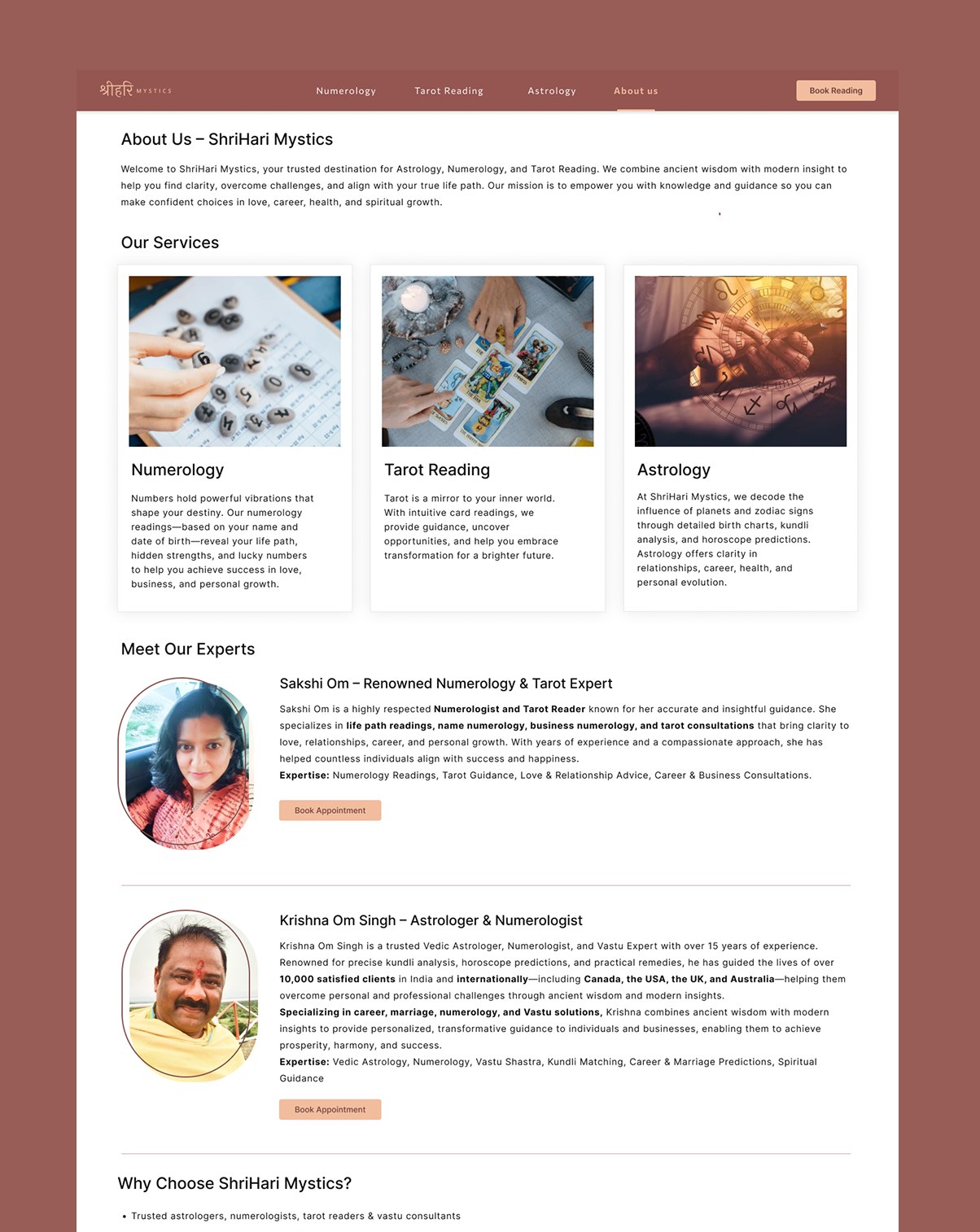 Shrihari Mystics - About Us