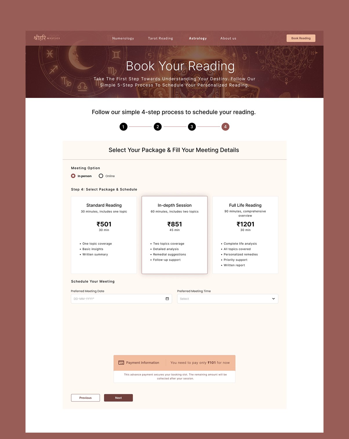 Shrihari Mystics - Book Your Reading